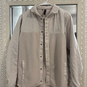 Adidas Cream Teddy Jacket